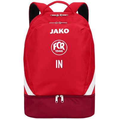 JAKO Rucksack Iconic (inkl. Bedruckung) rot/weinrot - FC Rottenburg