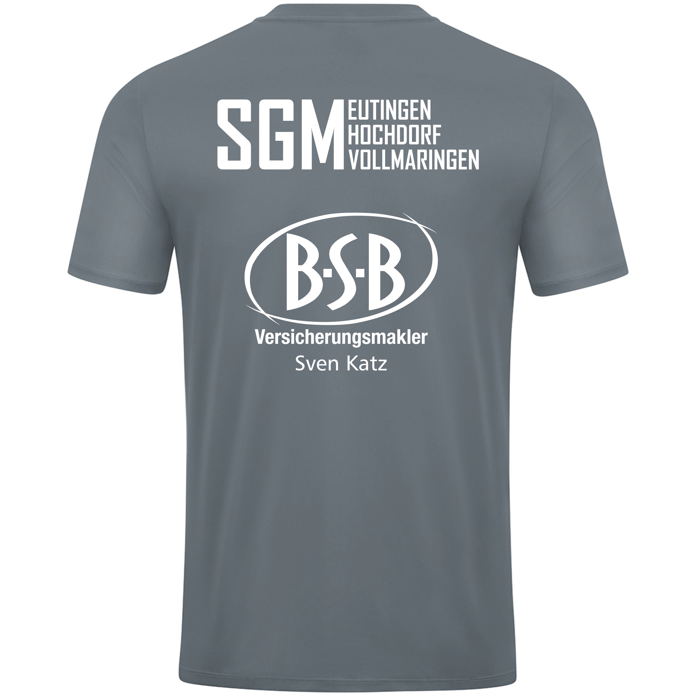JAKO Trikot Power steingrau (inkl. Bedruckung) - SGM Eutingen/Hochdorf/Vollmaringen