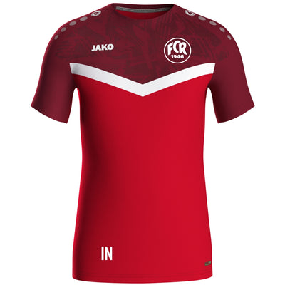 JAKO T-Shirt Iconic (inkl. Bedruckung) rot/weinrot - FC Rottenburg