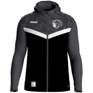 JAKO Kapuzenjacke Iconic (inkl. Bedruckung) schwarz/anthrazit - SGM Hart/Owingen