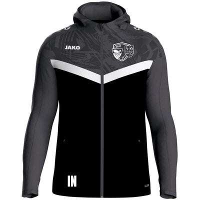 JAKO Kapuzenjacke Iconic (inkl. Bedruckung) schwarz/anthrazit - SGM Hart/Owingen