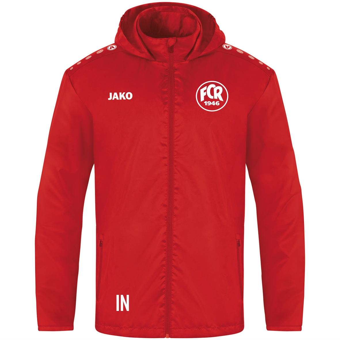 JAKO Allwetterjacke Team 2.0 (inkl. Bedruckung) rot - FC Rottenburg