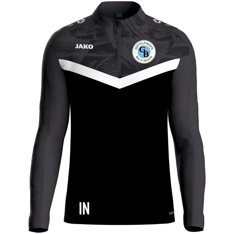 JAKO Ziptop Iconic schwarz/anthrazit (inkl. Bedruckung) - SGM Göttelfingen/Baisingen