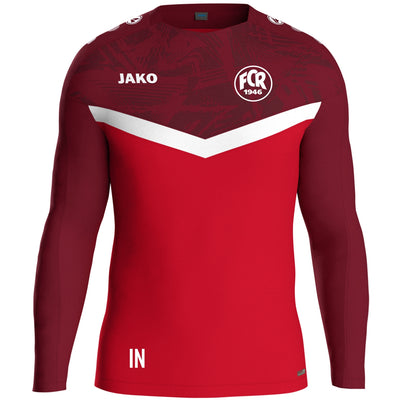 JAKO Sweat Iconic (inkl. Bedruckung) rot/weinrot - FC Rottenburg