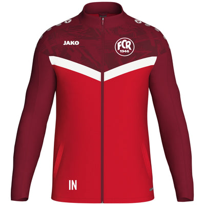 JAKO Polyesterjacke Iconic (inkl. Bedruckung) rot/weinrot - FC Rottenburg