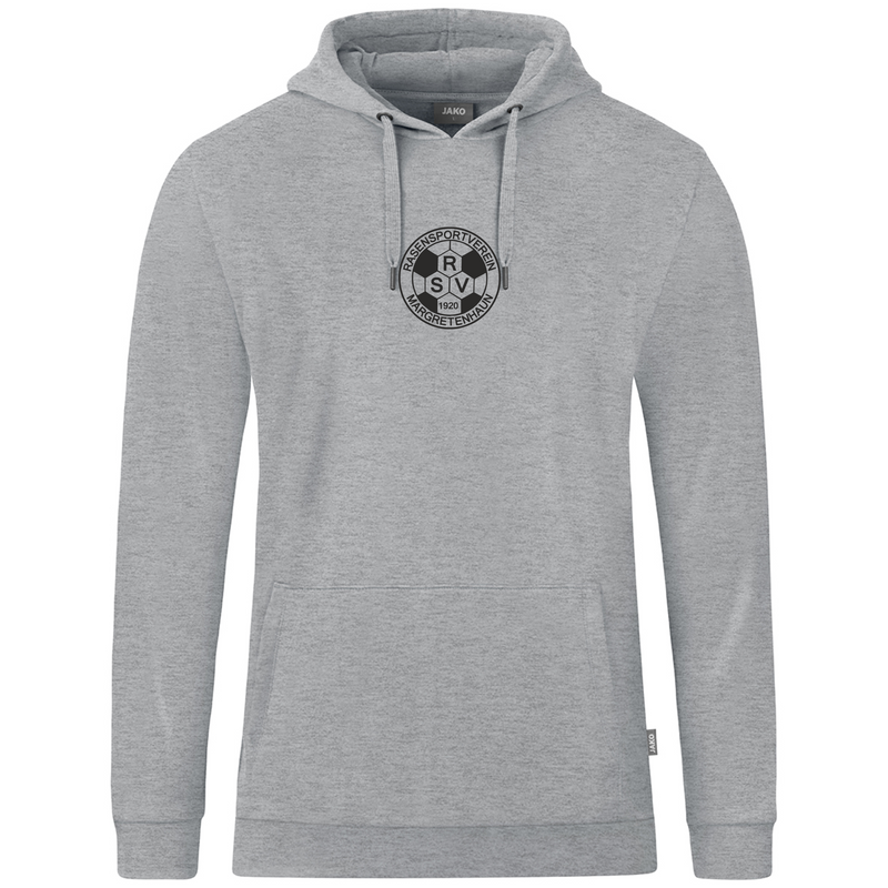 Jako Hoodie Organic hellgrau meliert (inkl. Bedruckung) - RSV Margretenhaun