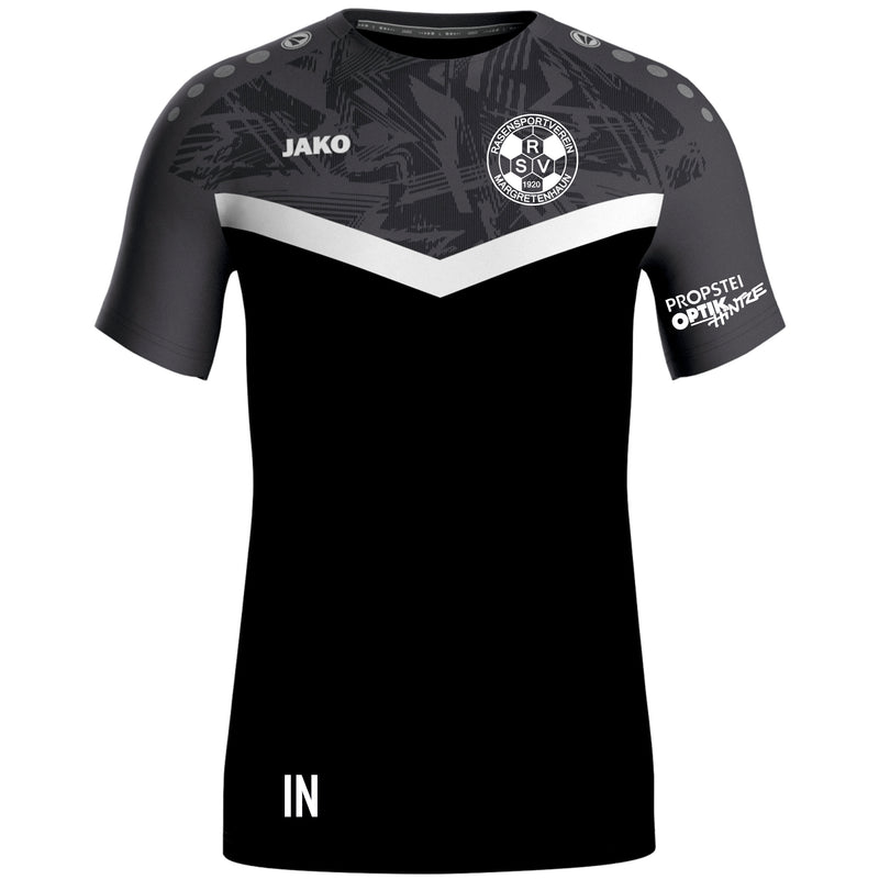 Jako T-Shirt Iconic schwarz/anthrazit (inkl. Bedruckung)- RSV Margretenhaun