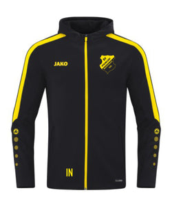 JAKO Kapuzenjacke POWER (inkl. Bedruckung) - Schwarz/Gelb - SV Pfrondorf/Mindersbach