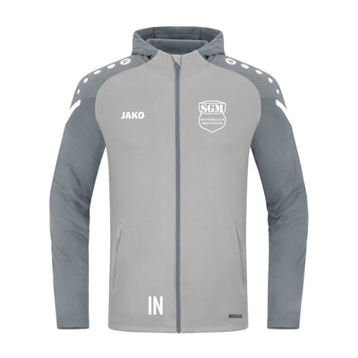 JAKO Kapuzenjacke PERFORMANCE (inkl. Bedruckung) - Soft Grey - SGM Rohrweiler/Weitingen