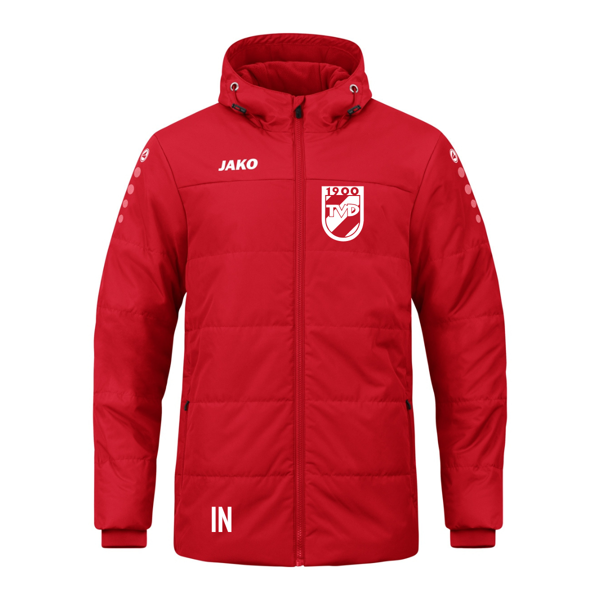 JAKO Coachjacke Team rot (inkl. Bedruckung) - TV Derendingen