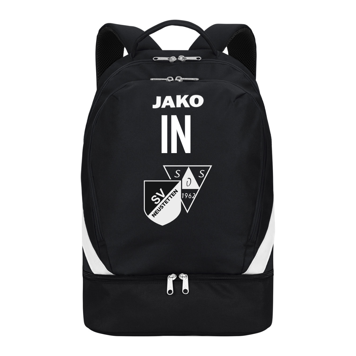 JAKO Rucksack Iconic schwarz (inkl. Bedruckung) - SGM Neustetten/Seebronn