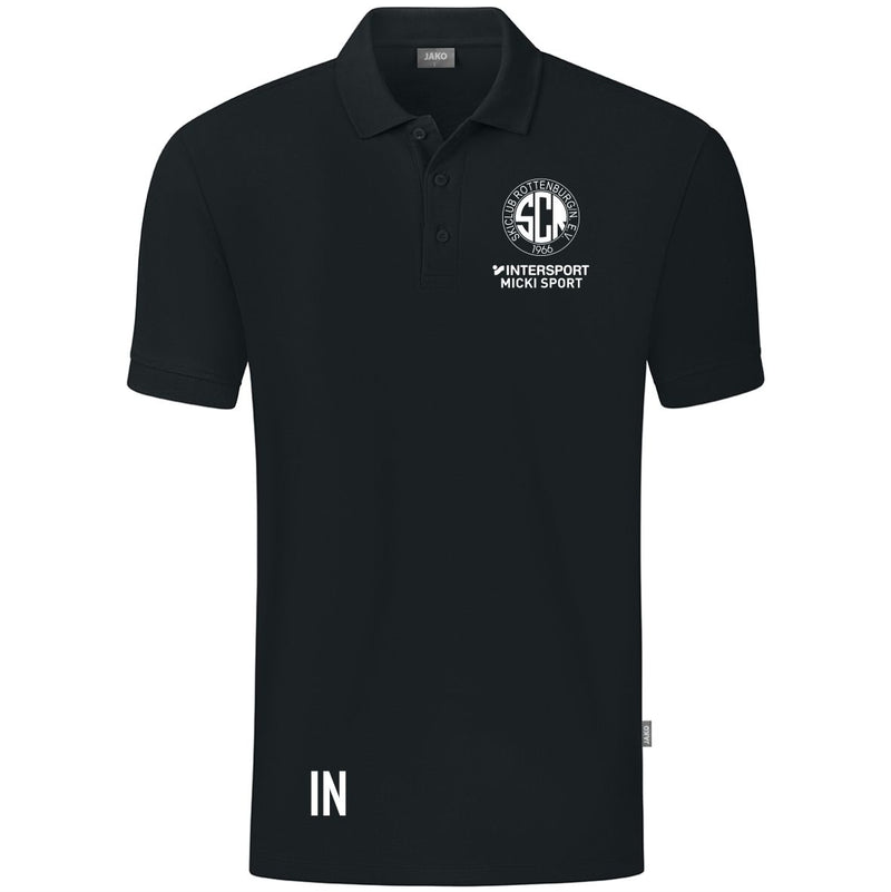 JAKO Polo ORGANIC (inkl. Bedruckung) - Schwarz - Skiclub Rottenburg
