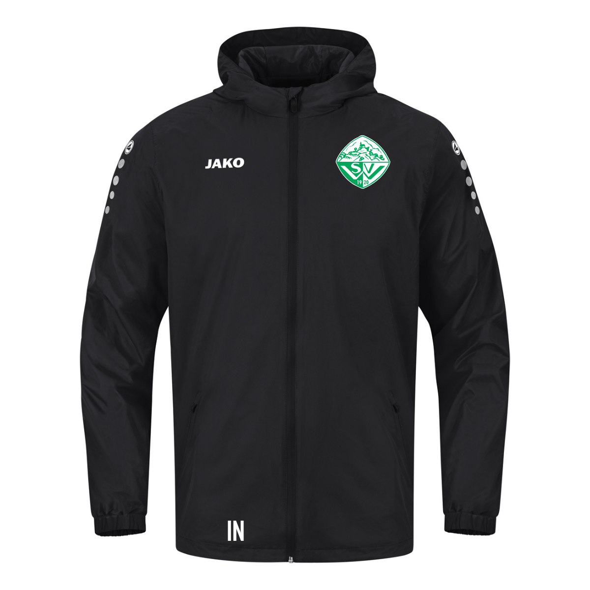 JAKO Regenjacke TEAM 2.0 Schwarz (inkl. Bedruckung) - SV Wurmlingen