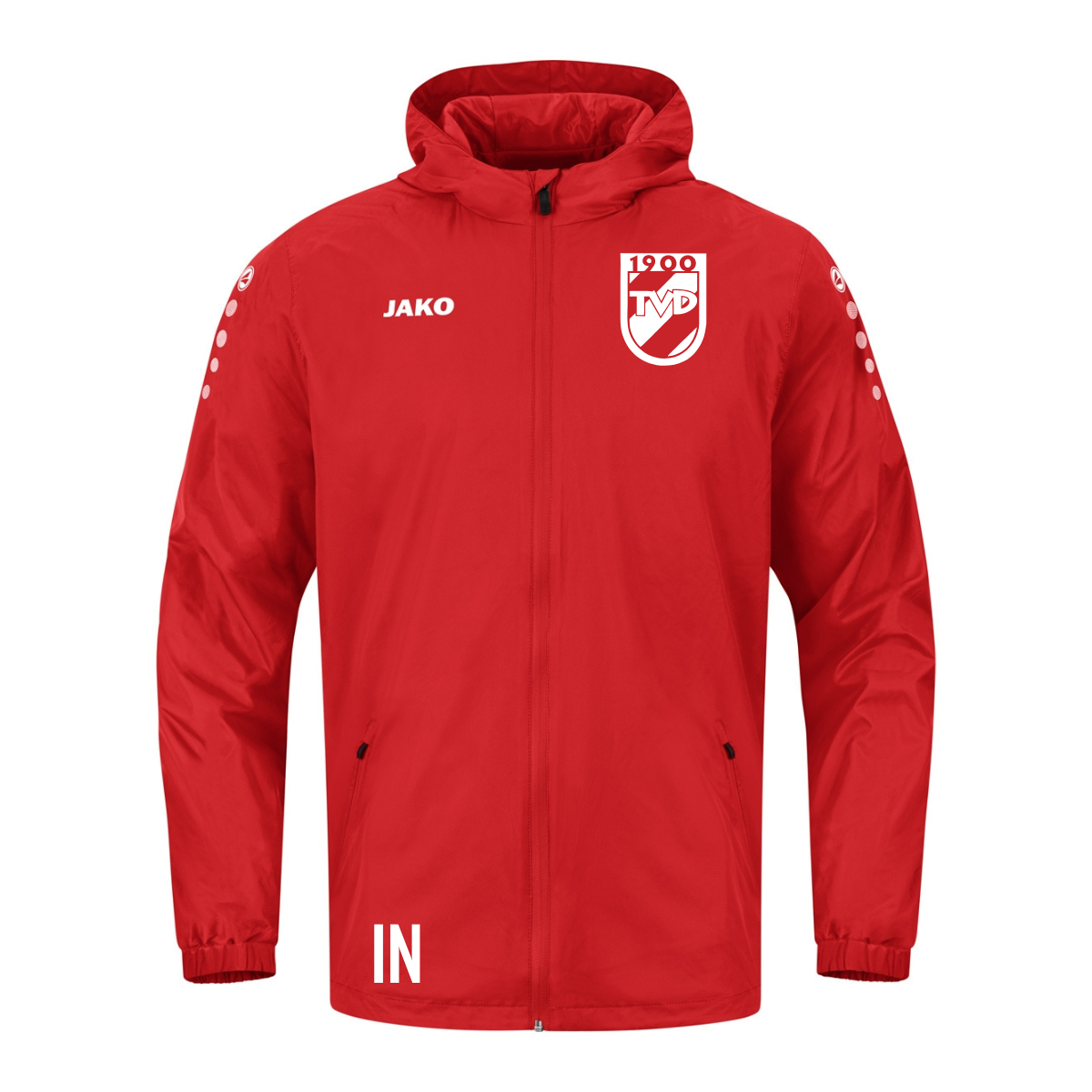 JAKO Regenjacke Team 2.0 rot (inkl. Bedruckung) - TV Derendingen