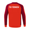 Erima Six Wings Sweatshirt rot / bordeaux (inkl. Bedruckung) - TSG Tübingen