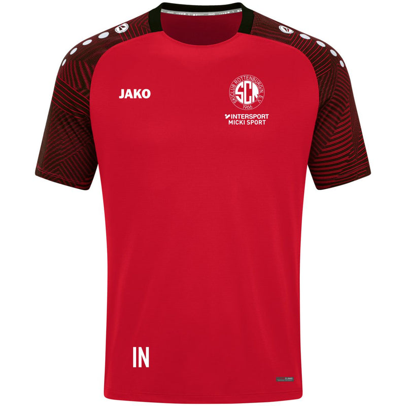 JAKO T-Shirt PERFORMANCE (inkl. Bedruckung) - Rot - Skiclub Rottenburg