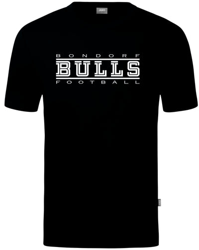 JAKO Fan-T-Shirt (inkl. Bedruckung) - Schwarz/Weiss - Bulls Bondorf