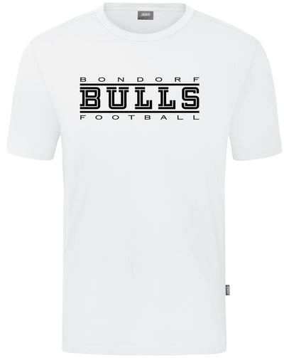 JAKO Fan-T-Shirt (inkl. Bedruckung) - Weiss/Schwarz - Bulls Bondorf