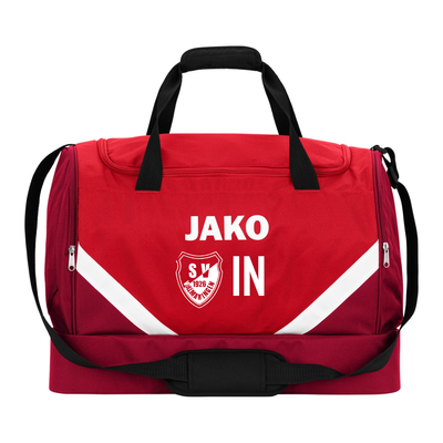 JAKO Sporttasche Iconic rot/weinrot (inkl. Bedruckung) - SV Vollmaringen