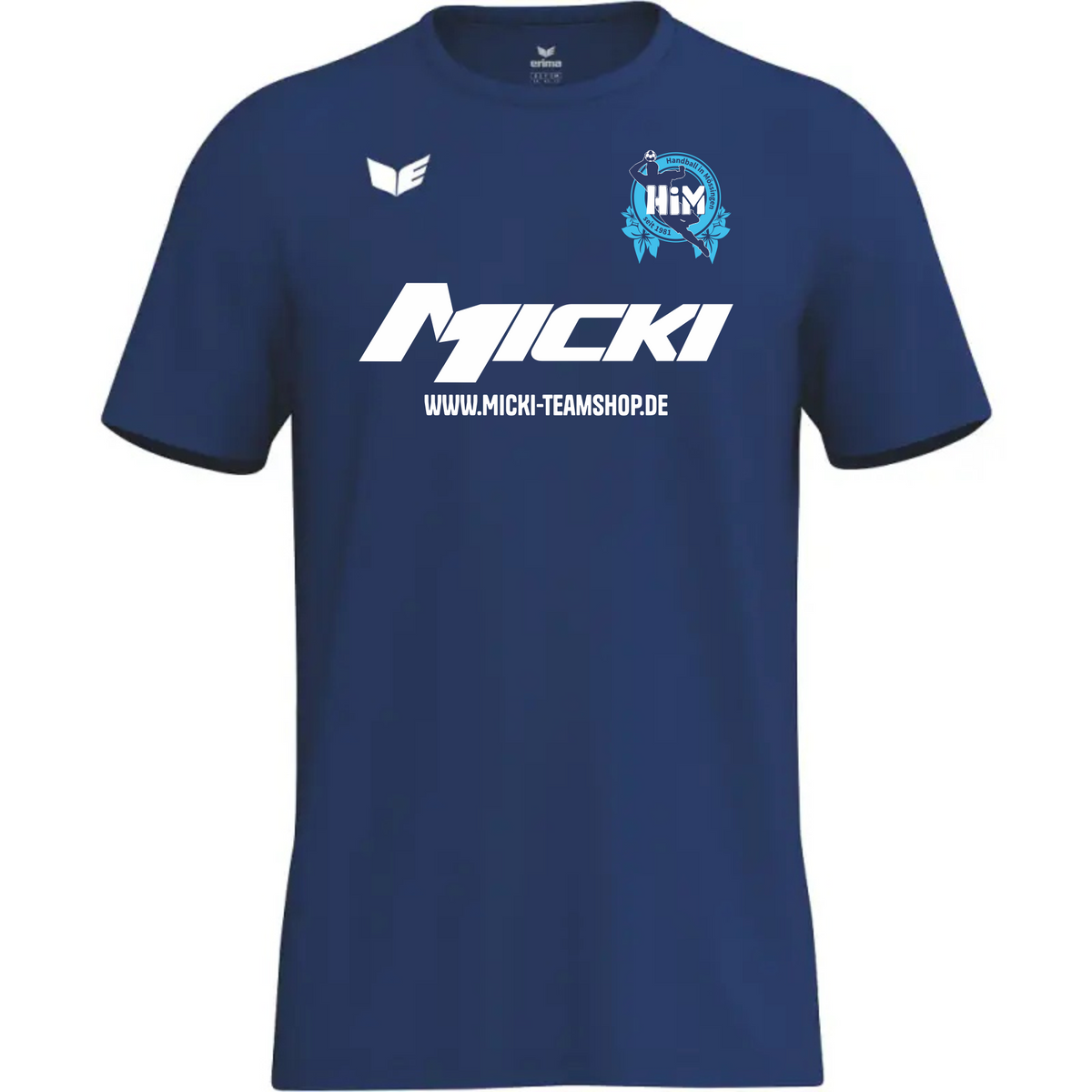 Erima Introshirt Function new navy (inkl. Bedruckung) - MICKI x Handball Mössingen